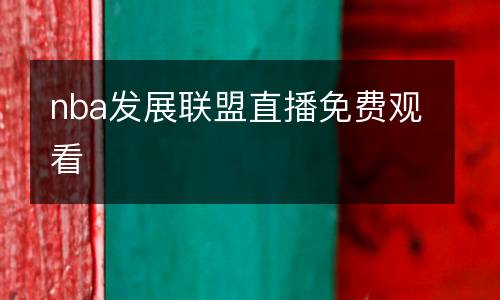 nba發(fā)展聯(lián)盟直播免費觀看